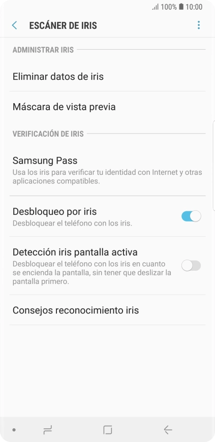 Pulsa la tecla de retroceso. Pulsa la tecla de retroceso.