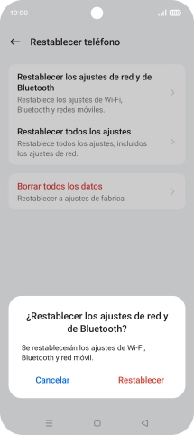 Pulsa Restablecer. Pulsa Restablecer.