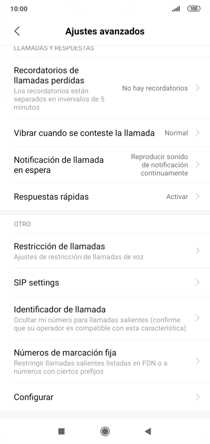 Pulsa Configurar. Pulsa Configurar.