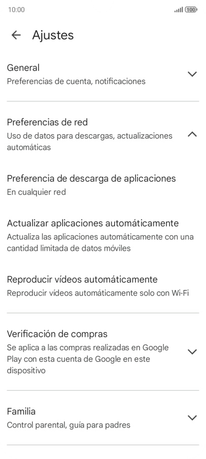 Pulsa Actualizar aplicaciones automáticamente. Pulsa Actualizar aplicaciones automáticamente.