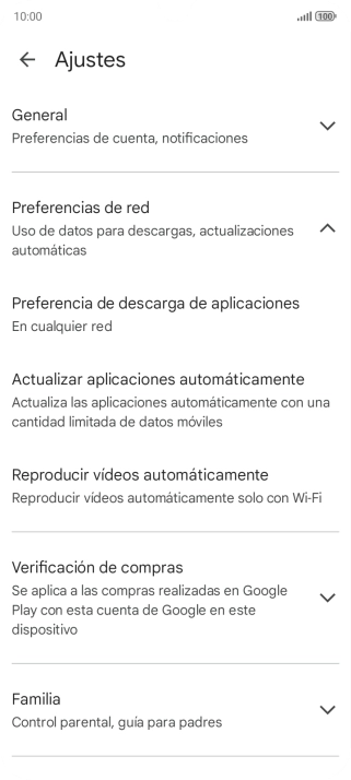 Pulsa Actualizar aplicaciones automáticamente. Pulsa Actualizar aplicaciones automáticamente.