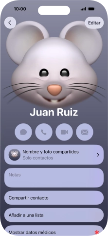 Desliza el dedo hacia arriba desde la parte inferior de la pantalla para terminar y volver a la pantalla de inicio.