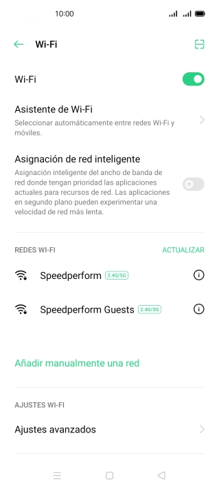 Pulsa la red wifi deseada. Pulsa la red wifi deseada.