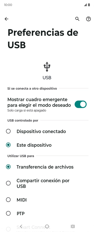 Pulsa Transferencia de archivos.