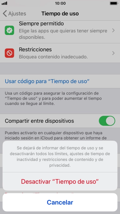 Pulsa Desactivar Pulsa Desactivar