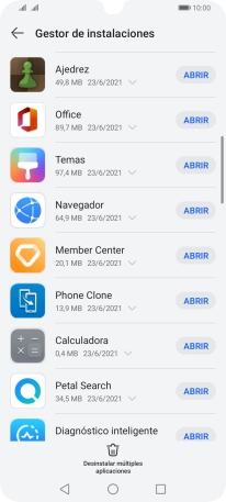 Pulsa la app deseada. Pulsa la app deseada.