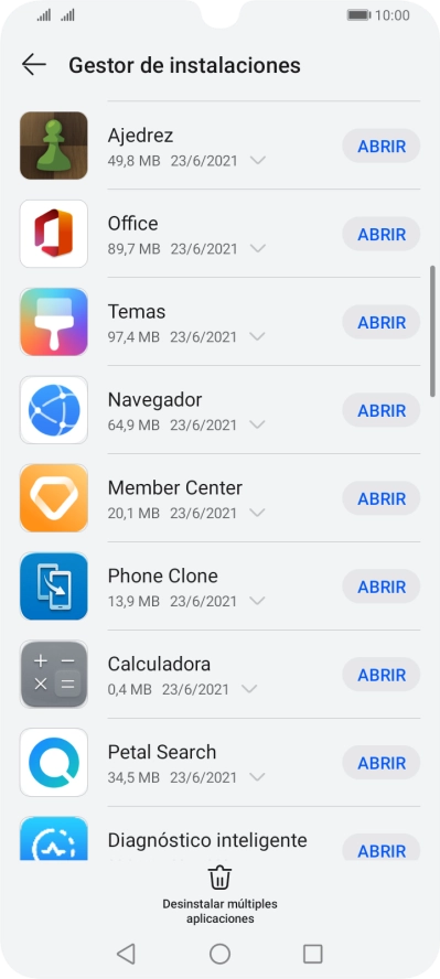 Pulsa la app deseada. Pulsa la app deseada.