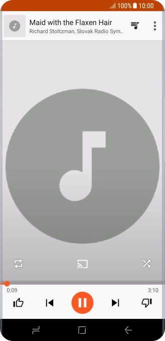 Pulsa la flecha hacia la derecha para ir al archivo de música siguiente. Pulsa la flecha hacia la derecha para ir al archivo de música siguiente.
