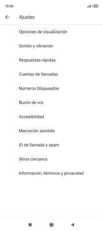 Pulsa Cuentas de llamadas.
