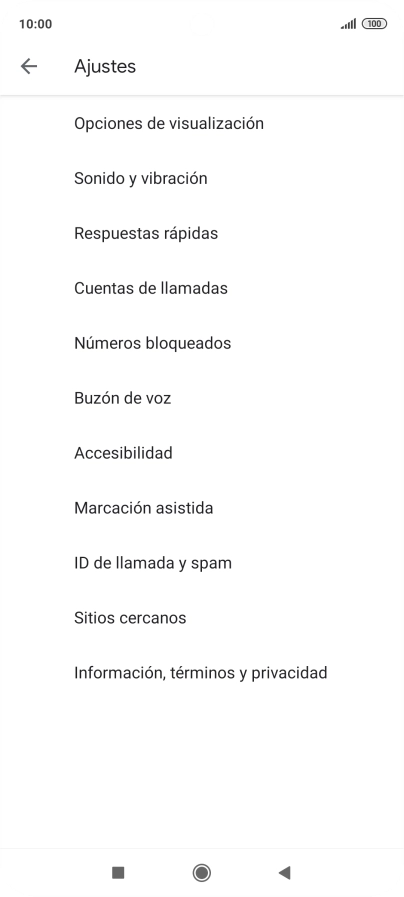 Pulsa Cuentas de llamadas.