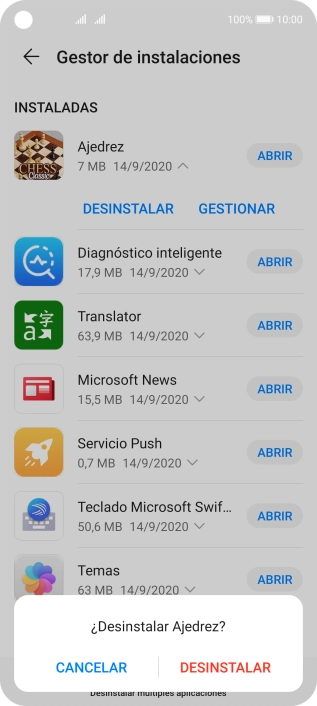Pulsa DESINSTALAR. Pulsa DESINSTALAR.