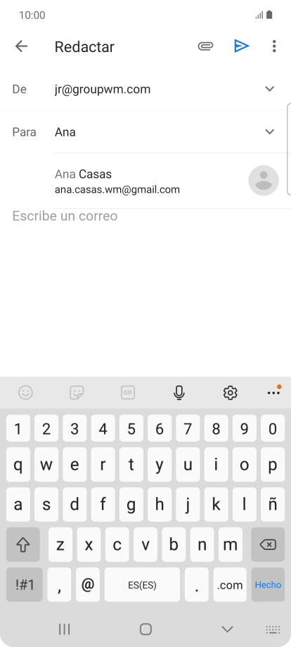 Pulsa el contacto deseado. Pulsa el contacto deseado.