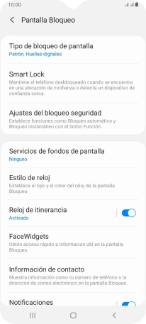Pulsa Tipo de bloqueo de pantalla e introduce el código de seguridad extra que has creado anteriormente.