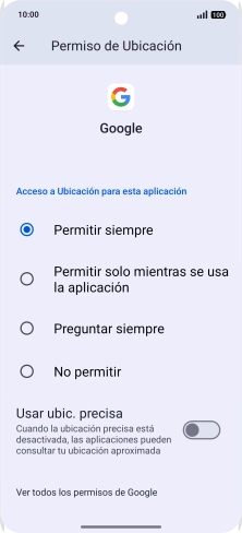 Pulsa el ajuste deseado. Pulsa el ajuste deseado.