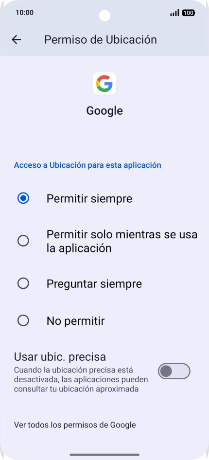 Pulsa el ajuste deseado. Pulsa el ajuste deseado.