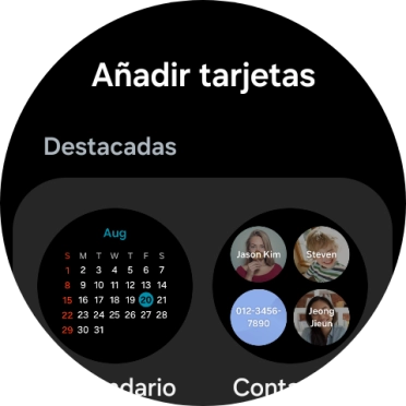 Pulsa el widget deseado para añadirlo. Pulsa el widget deseado para añadirlo.