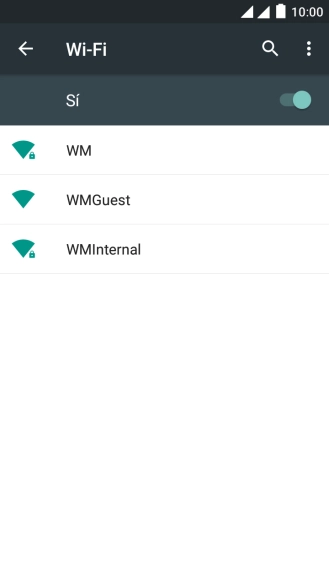 Pulsa la red wifi deseada. Pulsa la red wifi deseada.