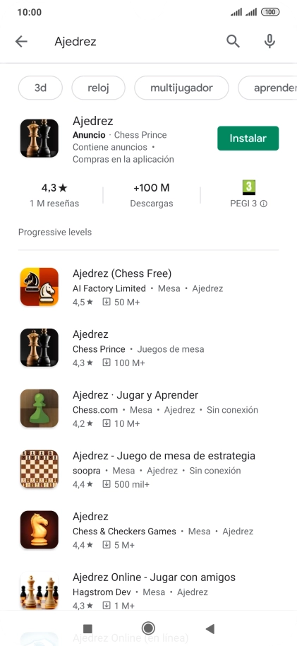 Pulsa la app deseada. Pulsa la app deseada.