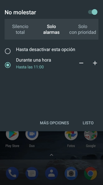 Si activas la función, sigue las indicaciones de la pantalla para seleccionar los ajustes deseados y pulsa LISTO. Si activas la función, sigue las indicaciones de la pantalla para seleccionar los ajustes deseados y pulsa LISTO.