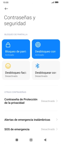 Pulsa Bloqueo de pantalla. Pulsa Bloqueo de pantalla.