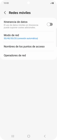 Pulsa Nombres de los puntos de acceso.