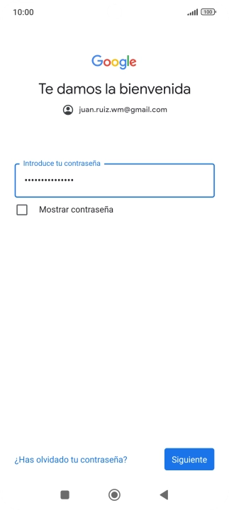 Pulsa Siguiente.