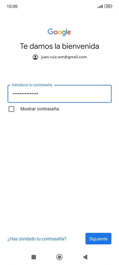 Pulsa Siguiente.