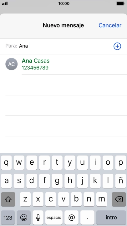 Pulsa el contacto deseado. Pulsa el contacto deseado.
