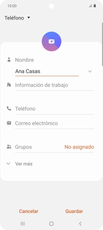 Pulsa Teléfono e introduce el número de teléfono deseado. Pulsa Teléfono e introduce el número de teléfono deseado.