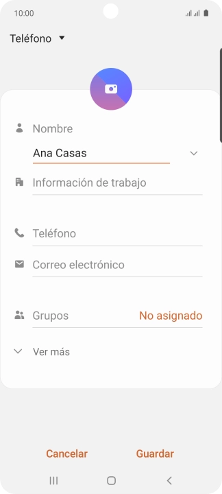 Pulsa Teléfono e introduce el número de teléfono deseado. Pulsa Teléfono e introduce el número de teléfono deseado.