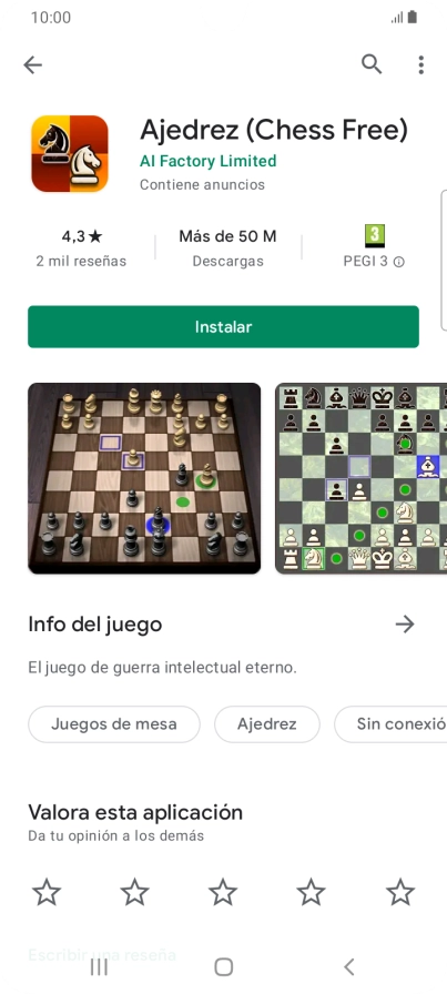 Pulsa Instalar y sigue las indicaciones de la pantalla para instalar la app. Pulsa Instalar y sigue las indicaciones de la pantalla para instalar la app.