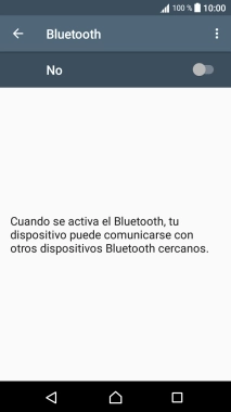 Pulsa el indicador para activar la función.