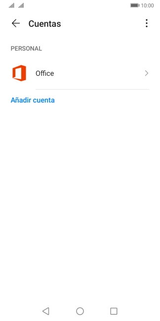Pulsa Añadir cuenta. Pulsa Añadir cuenta.