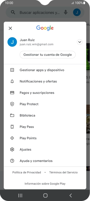 Pulsa Gestionar apps y dispositivo. Pulsa Gestionar apps y dispositivo.