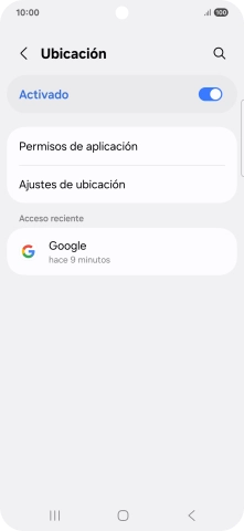 Pulsa Permisos de aplicación. Pulsa Permisos de aplicación.