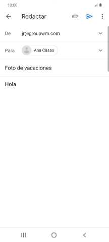Pulsa el icono de anexos. Pulsa el icono de anexos.