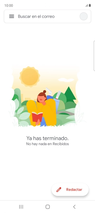 Pulsa el icono de cuenta de correo electrónico. Pulsa el icono de cuenta de correo electrónico.
