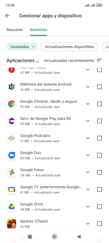 Pulsa la app deseada. Pulsa la app deseada.