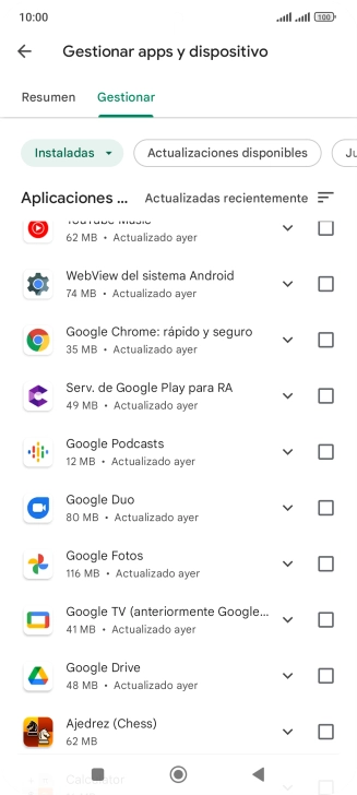 Pulsa la app deseada. Pulsa la app deseada.