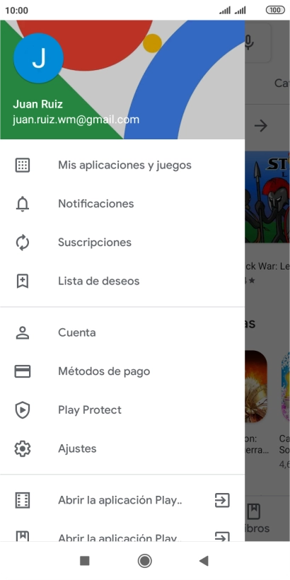 Pulsa Mis aplicaciones y juegos. Pulsa Mis aplicaciones y juegos.