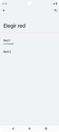 Pulsa la red deseada. Pulsa la red deseada.