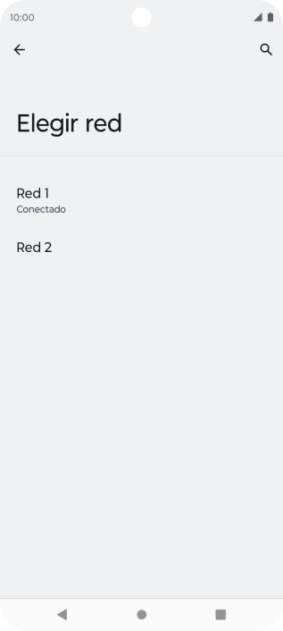 Pulsa la red deseada. Pulsa la red deseada.