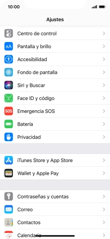 Pulsa Pantalla y brillo.
