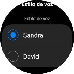 Pulsa la voz deseada.
