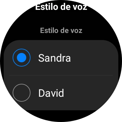 Pulsa la voz deseada.