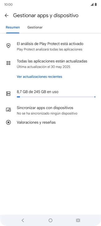 Pulsa Gestionar. Pulsa Gestionar.