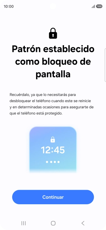 Pulsa Continuar.