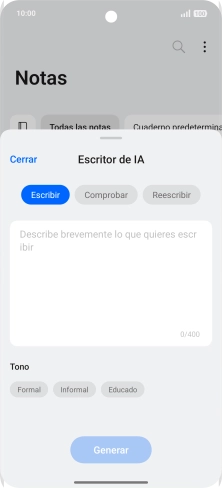 Pulsa en el campo de escritura e introduce el texto deseado, un tema o algunas palabras clave. Pulsa en el campo de escritura e introduce el texto deseado, un tema o algunas palabras clave.