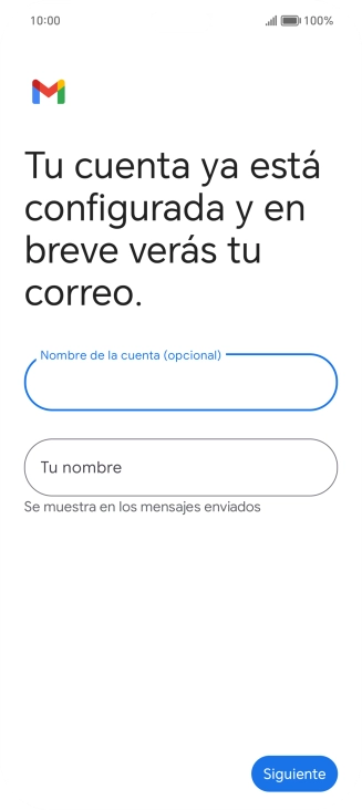 Pulsa Tu nombre e introduce el nombre del remitente. Pulsa Tu nombre e introduce el nombre del remitente.