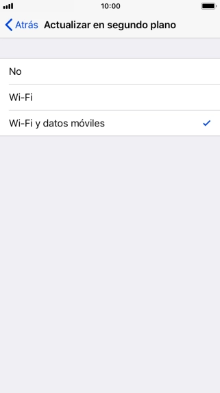 Para desactivar la actualización de apps en ejecución, pulsa No. Para desactivar la actualización de apps en ejecución, pulsa No.